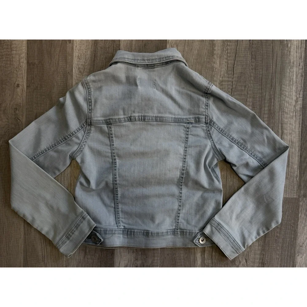 Lot of 3 Girls' Blue Denim Jean Jackets Pockets  And Jeans Size M 7/8 And 7